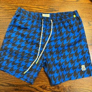 Psycho bunny swimsuit,size Large blue